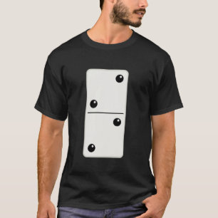 Två två Domino Funny Halloween Costume Group Match T Shirt