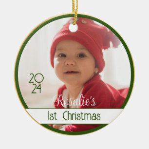 Två Twillingar Baby Första julprydnaden Julgransprydnad Keramik