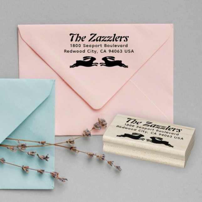 Två tyska förbundsstater Namn och retur Rubber Fri Stämpel (Skapare uppladdad)