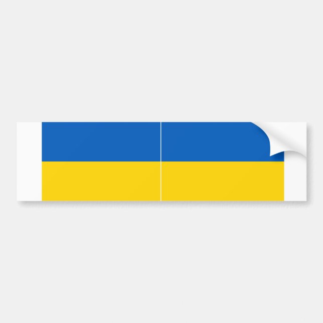 TVÅ Ukraina medborgareflagga Bildekal (Framsidan)