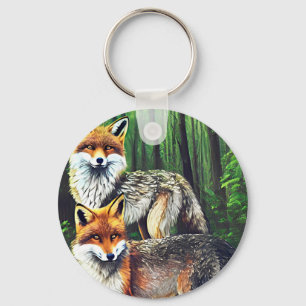 två unga exemplar av Foxers djurart Nyckelring