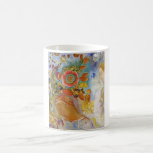 Två unga flickor bland Blommor, Redon Kaffemugg
