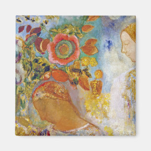 Två unga flickor bland Blommor, Redon Magnet