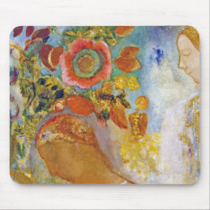 Två unga flickor bland Blommor, Redon Musmatta