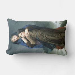 Två unga flickor långt hemifrån (av W.A. Bouguerea Lumbarkudde