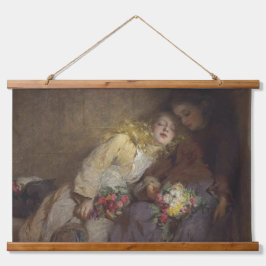 Två unga flickor som återvänder hem