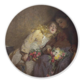 Två unga flickor som återvänder hem knopp