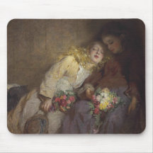 Två unga flickor som återvänder hem