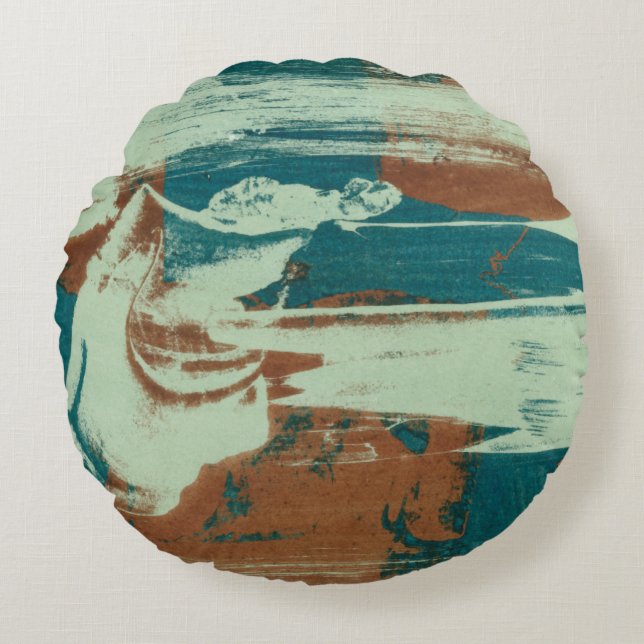 Två upp norr rund kudde (Framsidan)