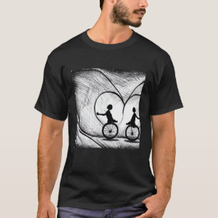Två utfrågningar på cyklar - Romantik på cykel T Shirt