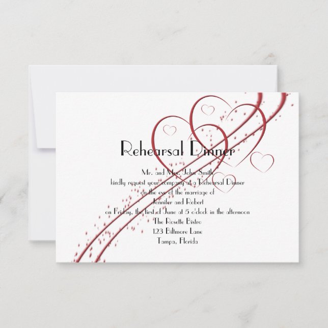 Två utfrågningar som en repetitionsmiddag inbjudningar (Framsida)