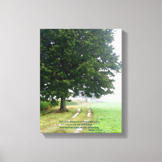 Två vägar har delats ut till arbetsytan canvastryck