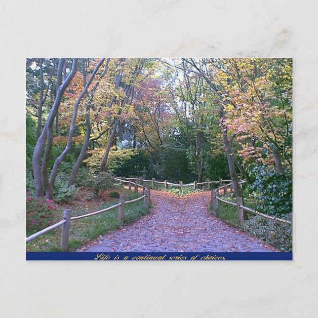 Två vägar vykort (Framsida)