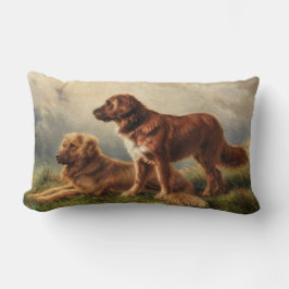 Två vaksamma Hundar Lumbarkudde