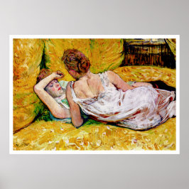 Två vänner av Henri de Toulouse-Lautrec Poster