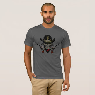 två vapen, cowboykonst för skjorta tee