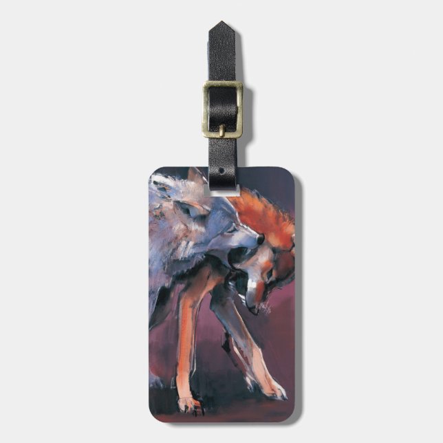 Två Vargar 2001 Bagagebricka (Vertikal Framsida)