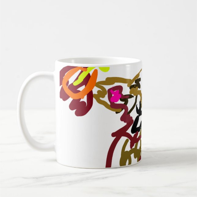 Två vargar Höst Kaffemugg (Vänster)