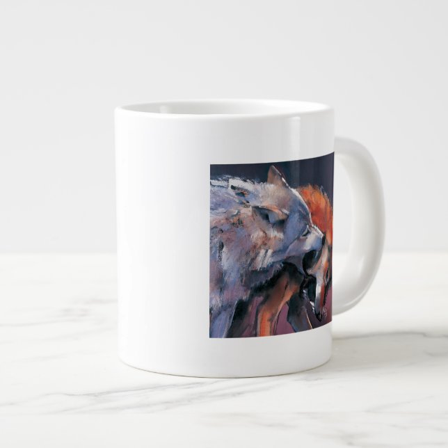 Två Vargar Jumbo Mugg (Framsida höger)