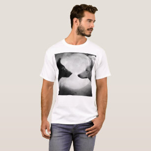 Två vargar mot varandra t shirt