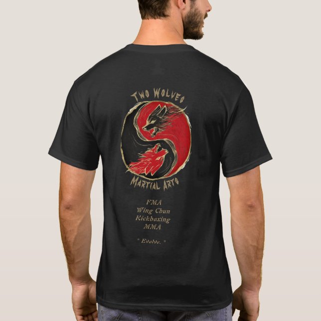 Två Varger Martial Arts T-shirt (Baksida)
