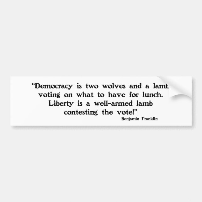 Två varger och en Lamb Bildekal (Framsidan)