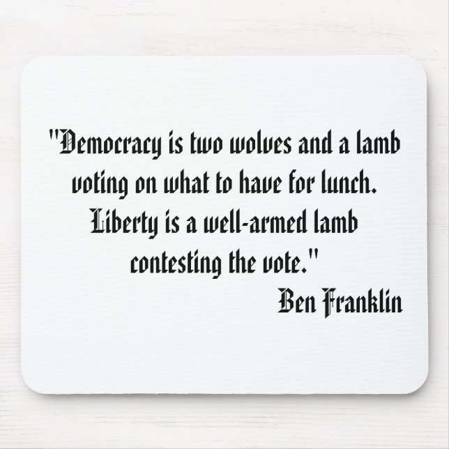 Två varger och ett Lambcitationstecken Mousepad Musmatta (Framsidan)