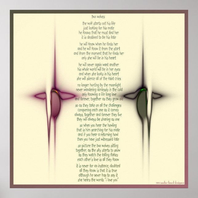 två varger poster (Framsidan)