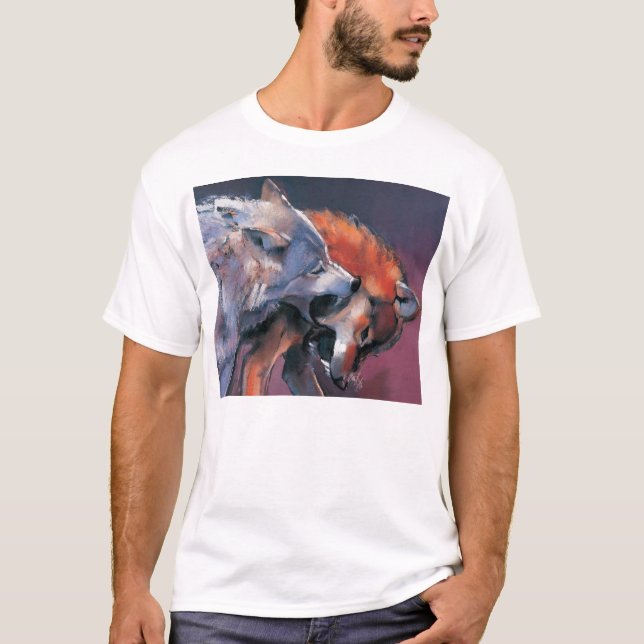 Två varger tee shirt (Framsida)