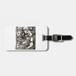 Två världar bagagebricka