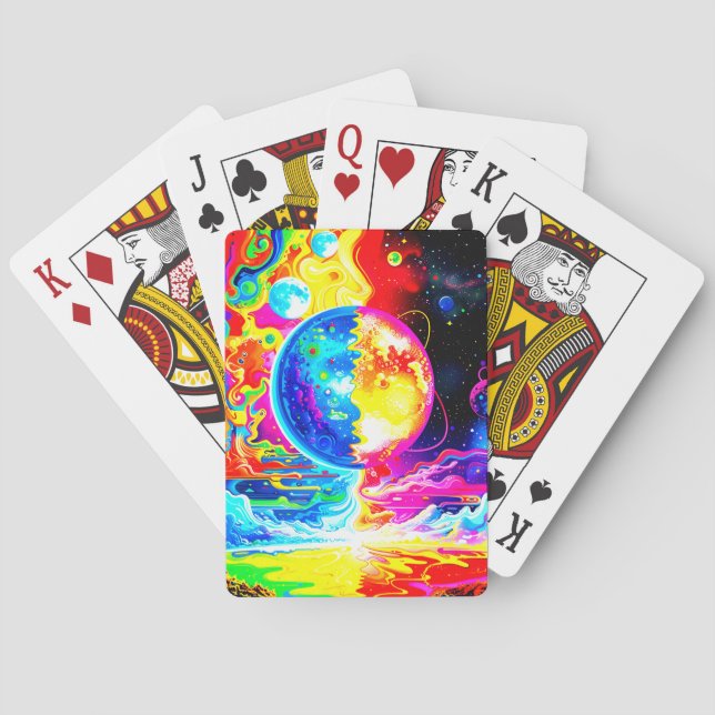 Två världar casinokort (Baksidan)