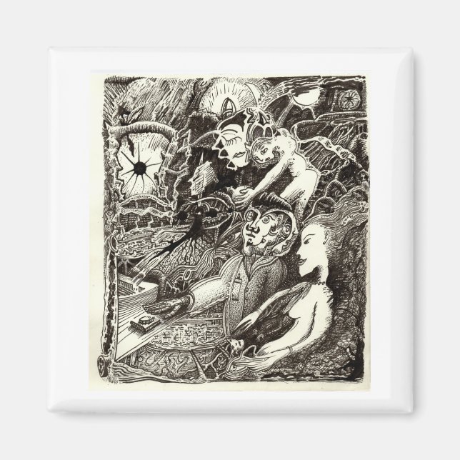 Två världar magnet (Framsidan)