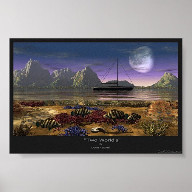 Två världar poster (Framsidan)