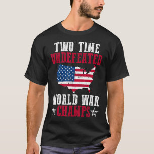 Två Världskrig-schackbänkar utan motstycke T Shirt