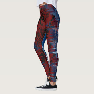 Två världsläpar Abstrakt Kärlek Leggings