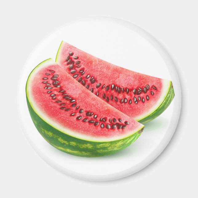 Två vattenmeloner delara magnet (Framsidan)