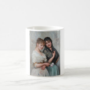 Två venetianska kvinnor kaffemugg
