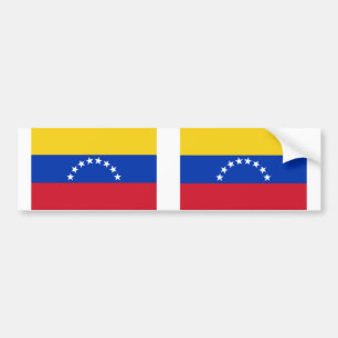 TVÅ Venezuela medborgareflagga Bildekal