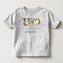 Två Vilder andra födelsedagen Jungle Baby T-Shirt