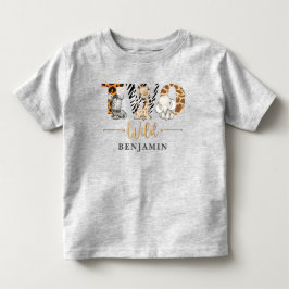 Två Vilder andra födelsedagen Jungle Baby T-Shirt