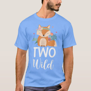 Två Vilder Cute 2nd Birday Girl of Bday 2 Year Old T Shirt