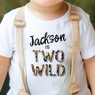 Två Vilder enkel Jungle Safari Mödrars andra födel T Shirt