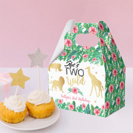 Två Vilder flickor andra Födelsedagsfesten Presentaskar