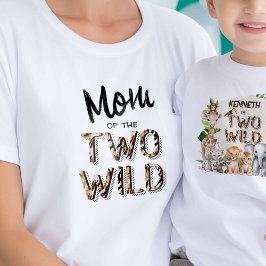 Två vilder, Safari Théred 2:a födelsedag Mamma T-s T Shirt