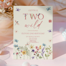 Två Vilder Wildbloms Vild blomma andra födelsedage