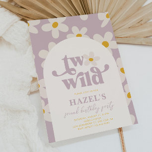 Två Vilders Daisy - födelsedag Inbjudningar