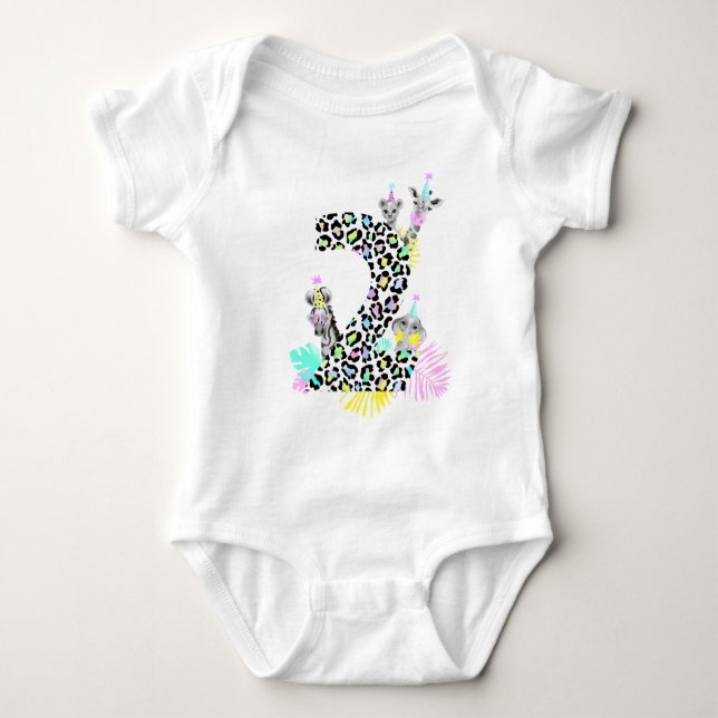 Två vilders födelsedag t shirt (Framsida)