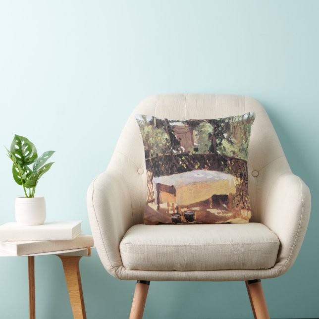 Två Vin-glasögon av John Singer Sargent Kudde (Stol)