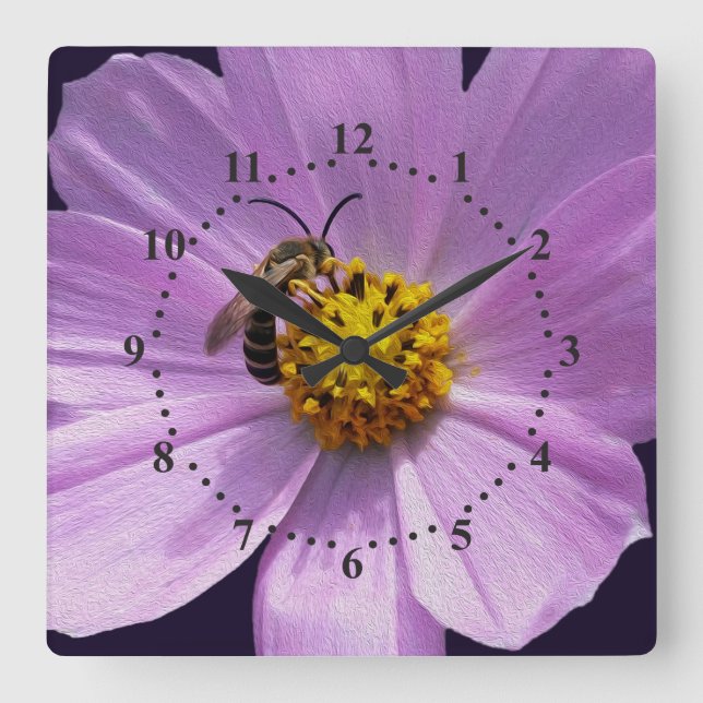 två vita blommor fyrkantig klocka (Framsida)