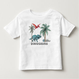 Två vita dinosaurier i Jungle T Shirt